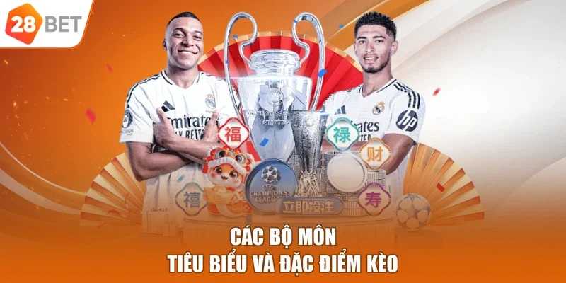 Các bộ môn tiêu biểu và đặc điểm kèo