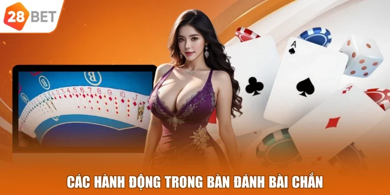 Các hành động trong bàn đánh bài Chắn