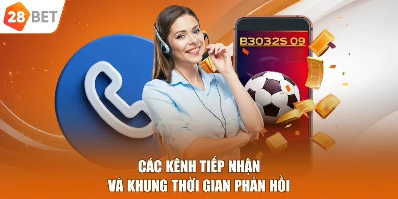 Các kênh tiếp nhận và khung thời gian phản hồi