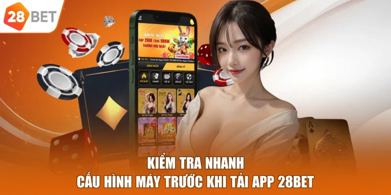 Kiểm tra nhanh cấu hình máy trước khi tải app 28BET