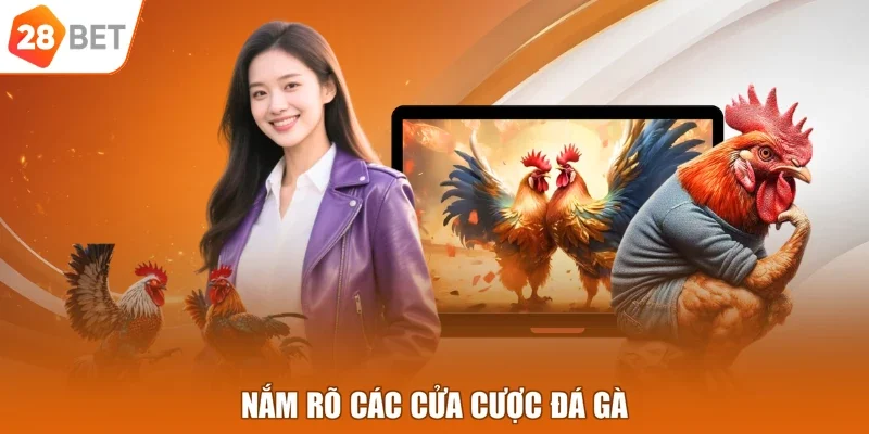 Nắm rõ các cửa cược đá gà