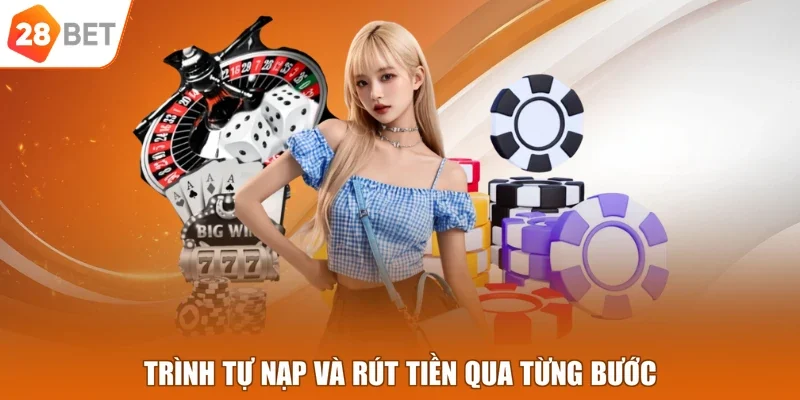 Trình tự nạp và rút tiền qua từng bước