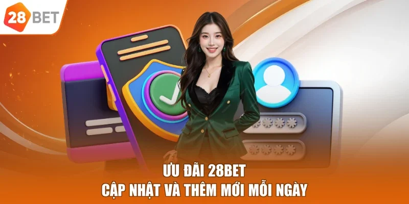 Ưu đãi 28BET cập nhật và thêm mới mỗi ngày