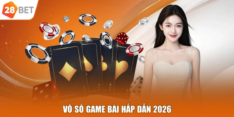 Vô số game bài hấp dẫn 2026